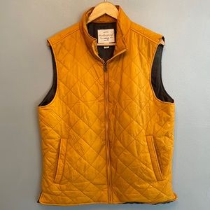 Deep gold colored lightweight vest